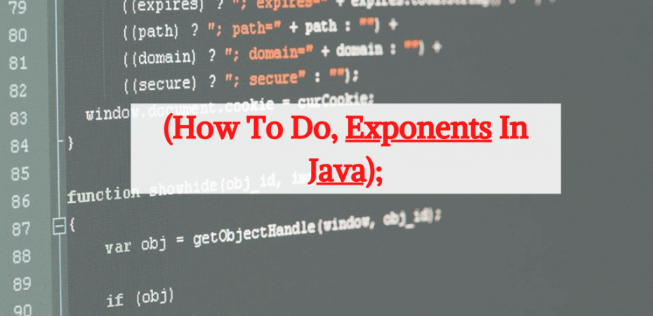 How To Do Exponents In Java