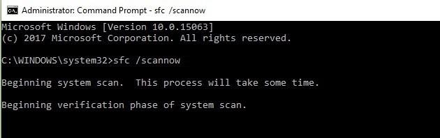 sfc /scannow