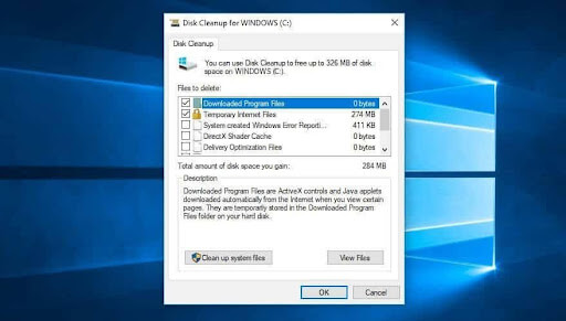 Run a complete disk cleanup