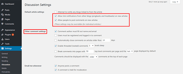 Limit Comments on a Given Page