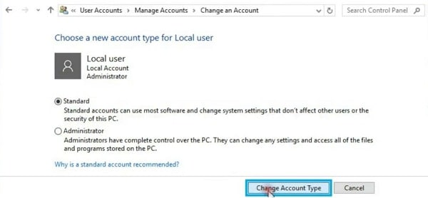 Solution 2: Use Your Administrator Account to Delete Extra Ones
