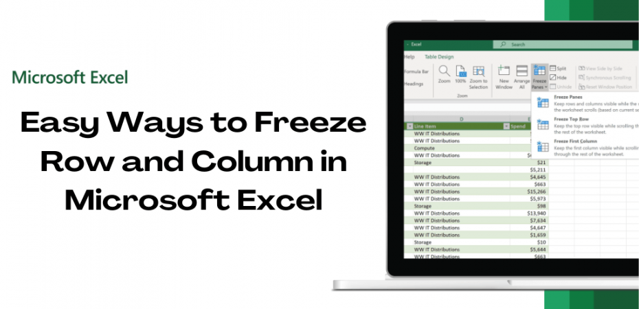Easy Ways to Freeze Row and Column in Microsoft Excel
