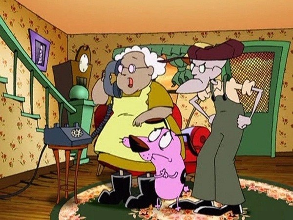 What streaming service has Courage, the Cowardly Dog
