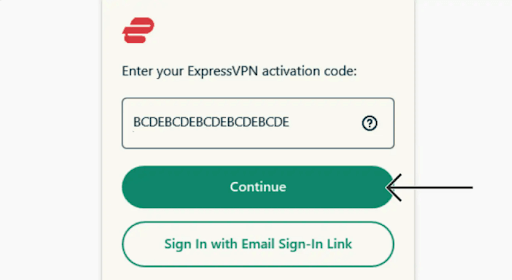 paste your activation code