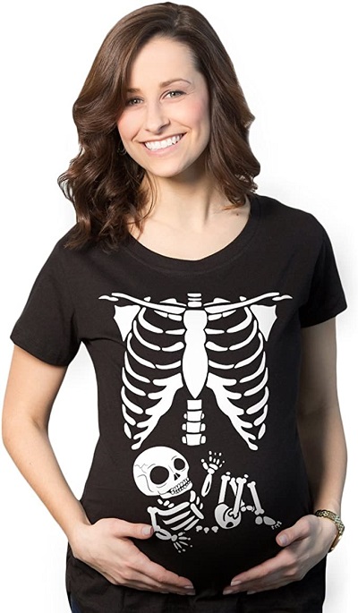 Maternity Skeleton Baby Shirt