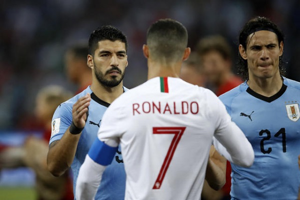 Where can you watch Portugal vs. Uruguay on TV in the UK?