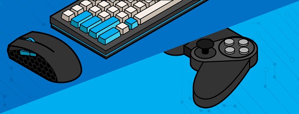 Mouse Keyboard Controller Gaming Illustration