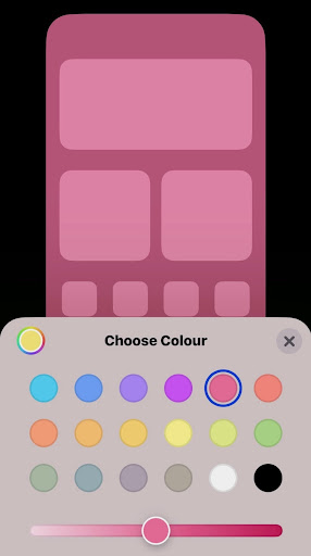 This gives you the choice of using another picture or a single color. Select what you wish to store, and it will be saved