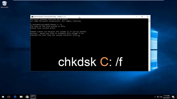 Perform the CHKDSK Utility
