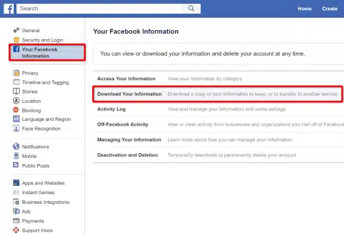 How to deactivate a Facebook account through a browser