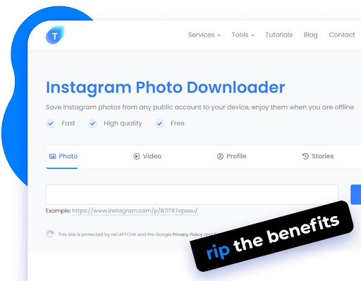 The benefits of using this service are obvious, there are reasons to say that Toolzu has the best Instagram stories downloader tool