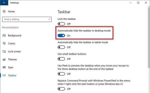 Fix 4: Using Group Policy to Make Windows 10 Taskbar Hide