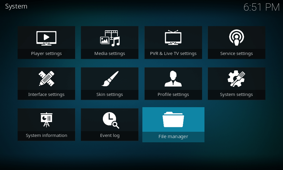 File Manager Configuration