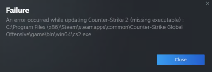 Troubleshooting Steps for Counter-Strike Update Error