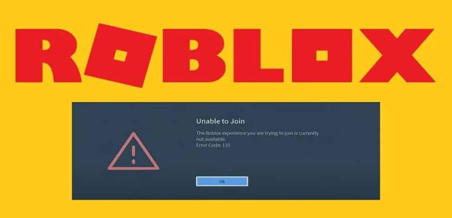 Can’t Play Roblox due to Error 110 on Xbox One