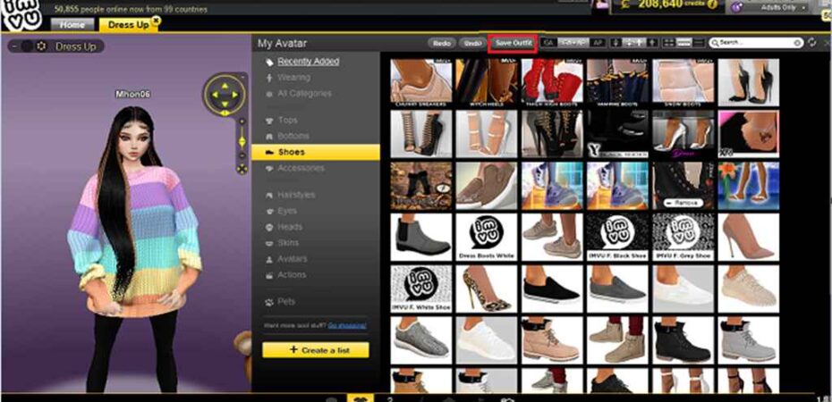 How to See Others' Saved Outfits in IMVU