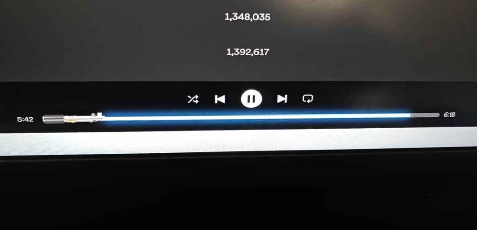 Here's how to get a lightsaber progress bar in Spotify